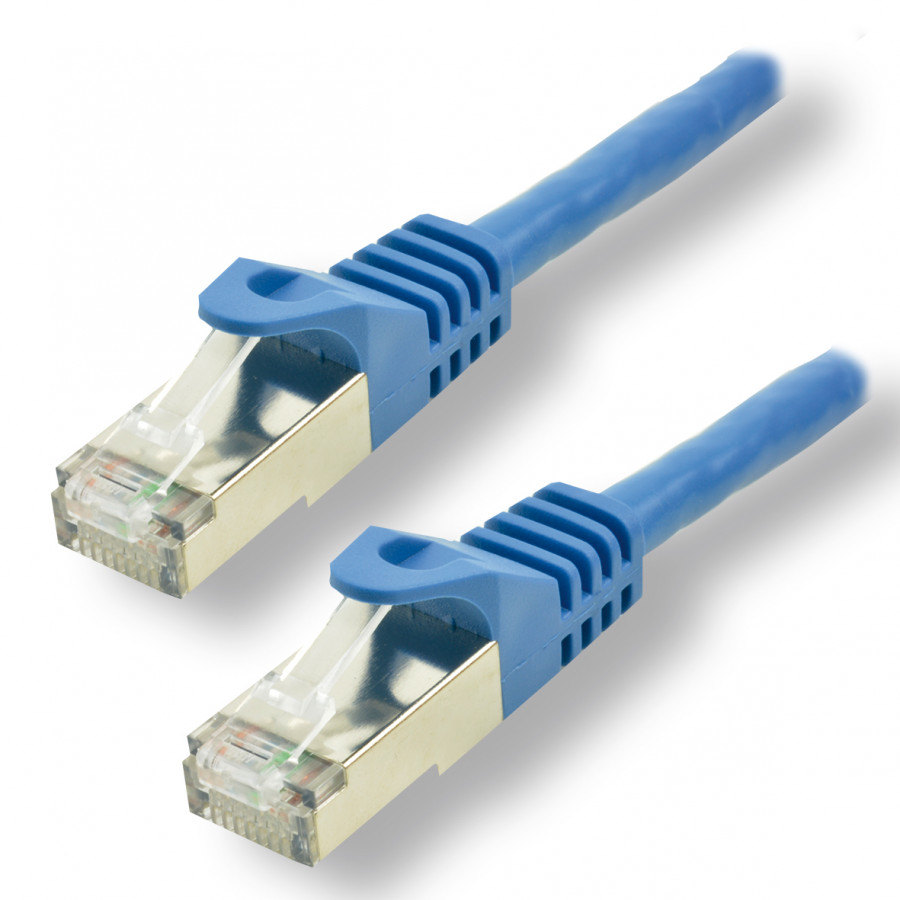 Câble Réseau Ethernet RJ45 Fin Cat6 UTP Bleu - 0,3m -  France