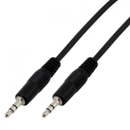 Câble audio stéréo jack 3,5 mâle / mâle - 1.5m