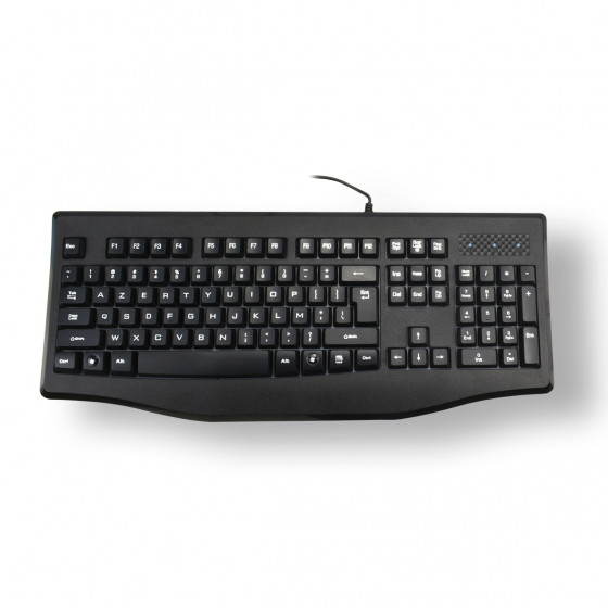 Clavier Filaire Full Size Clavier Silencieux AZERTY (BE Layout), 9 Touches  multimédia, USB Plug & Play AC5405 Noir[281] - Cdiscount Informatique