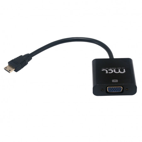 Convertisseur en câble Mini HDMI (type C) vers VGA avec audio - 22cm