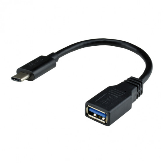 Adaptateur USB 3.1 Type C Male / Micro USB femelle (female) Adapter black /  noir
