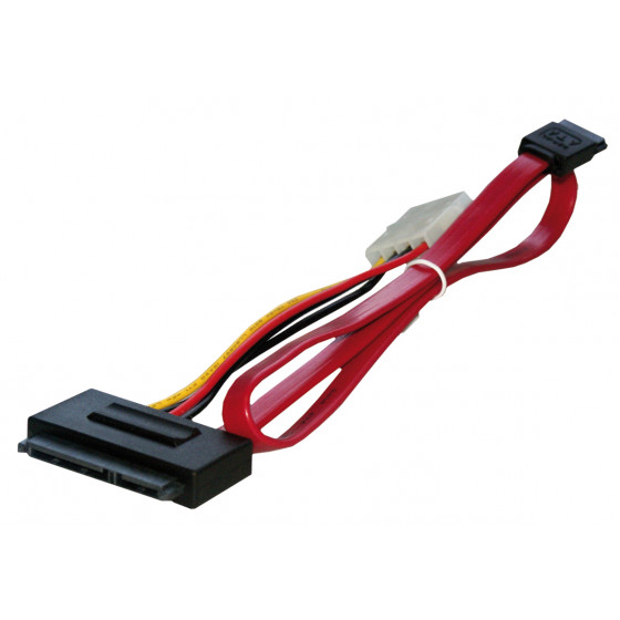Câble SATA interne avec alimentation (molex mâle)