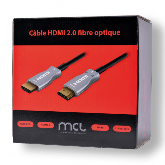 Câble HDMI 2.0 fibre optique ColorBox
