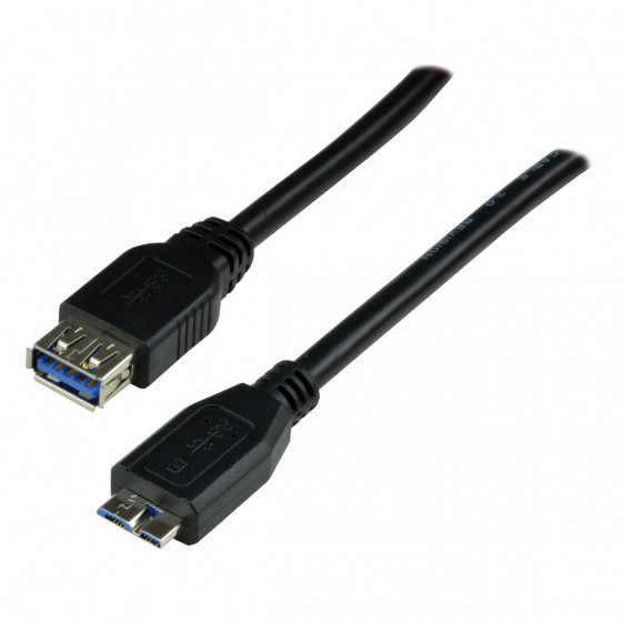 Câble USB 3 OTG type A femelle / micro B mâle - 1m