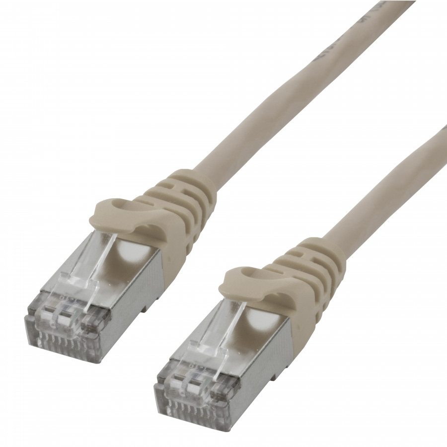 Cable réseau 5m ethernet RJ45 Cat 6 F/UTP Gigabit, gris beige - 2015598 -  CARON Informatique - Calais