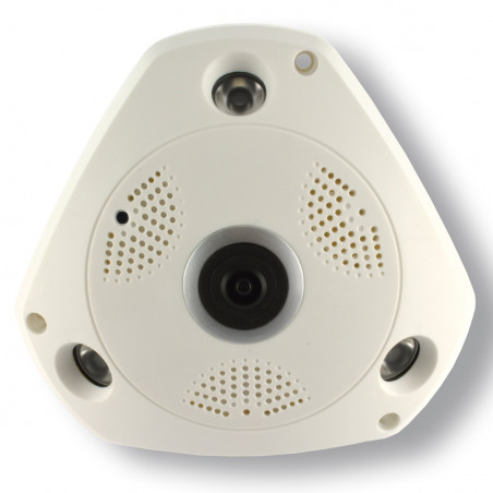 Caméra dôme IP 1 MP POE intérieure 360°