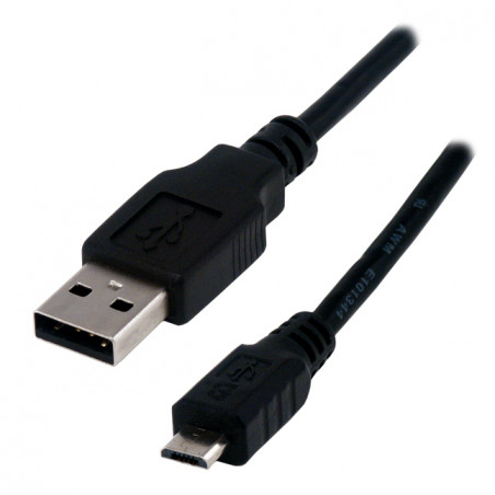 Câble USB 2.0 OTG type A mâle / micro USB B mâle - 1m