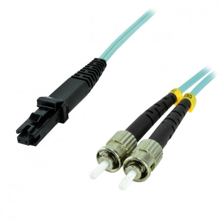 Jarretière optique OM3 duplex 50/125 multimode - MTRJ / ST 3m