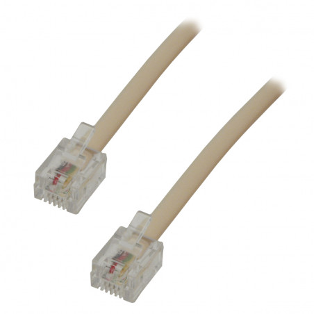 Câble RJ11 6/4 Mâle / Mâle - 2m