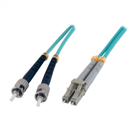Jarretière optique OM3 duplex 50/125 multimode (OD : 2) - ST / LC