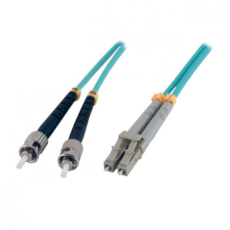 Jarretière optique OM3 duplex multimode 50/125 (OD : 2) - ST / LC