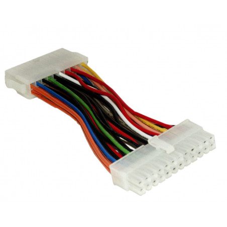 Adaptateur d'alimentation ATX 20 pins fem. / EATX 24 pins mâle - 15cm