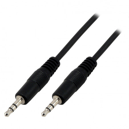 Câble audio stéréo jack 3,5 mâle / mâle - 1.5m