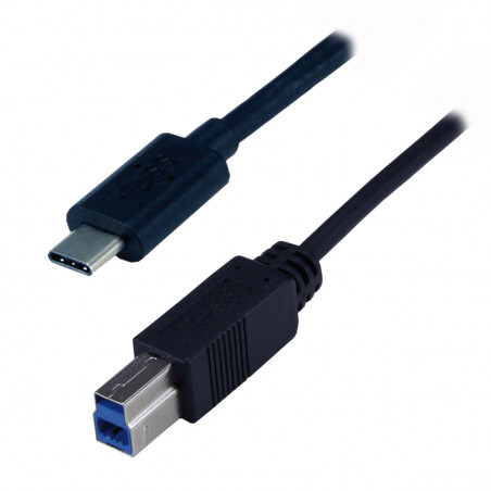 Câble USB 3.0 Type C mâle/Type B mâle Noir-1m
