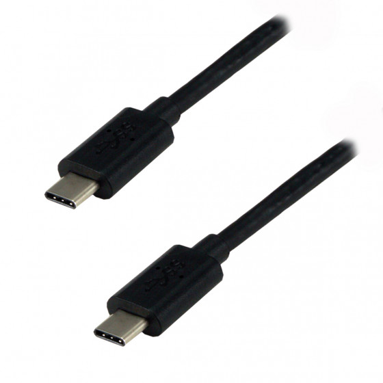 Câble USB 3.2 Type C mâle/mâle Noir-1m