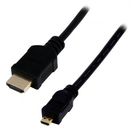 Câble HDMI High Speed Performance 4K type A / D (micro) mâle
