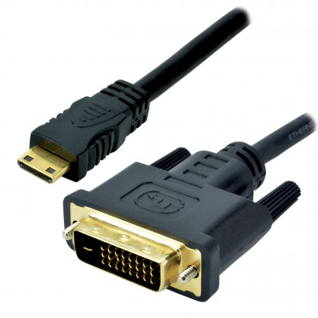 Câble Mini HDMI mâle / DVI-D mâle - 1.5m