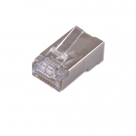 Connecteur RJ45 Cat 6 blindé pour câble souple ou rigide par 100