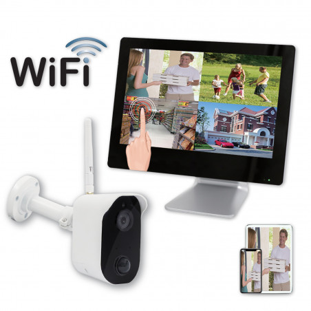 Kit Tablette + 1 caméras Wifi carte Micro SD 128Go