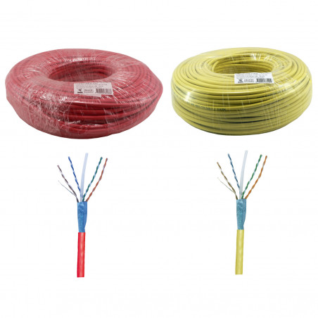 Rouleau de câble CAT 6A blindé F/UTP patch LSZ,