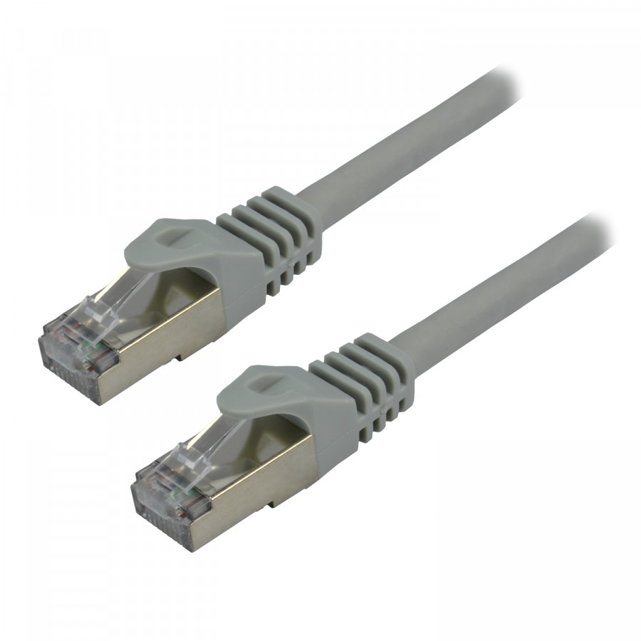 Câble Réseau RJ45 CAT.6A SFTP 30 Cm Gris - LSZH, AWG26, 100% Cuivre, Connecté