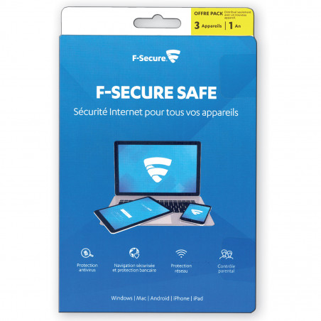F-Secure SAFE   (1 an / 3 appareils) - ATTACH