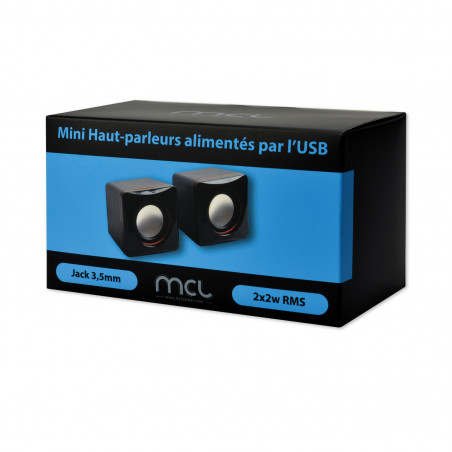 Mini Haut-parleurs  2 x 2W RMS alimentés en USB