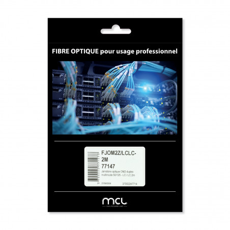 Jarretière optique OM2 duplex multimode 50/125 - LC / LC ColorBox