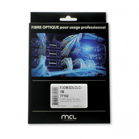 Jarretière optique OM3 duplex multimode 50/125 - LC / LC ColorBox