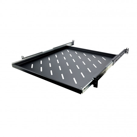 Plateau coulissant ajustable 19'' 1U profondeur 550 mm