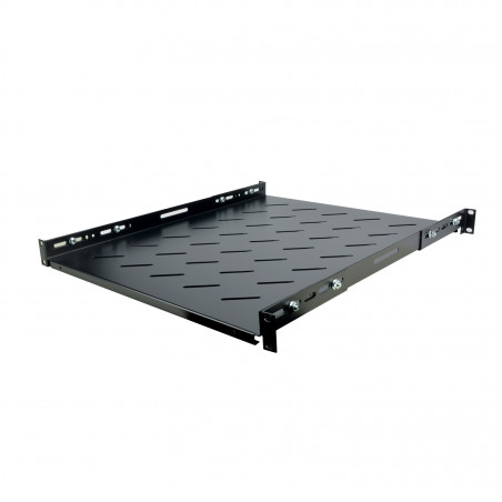 Plateau ajustable 19'' 1U P550 pour baie profondeur 800 - Noir