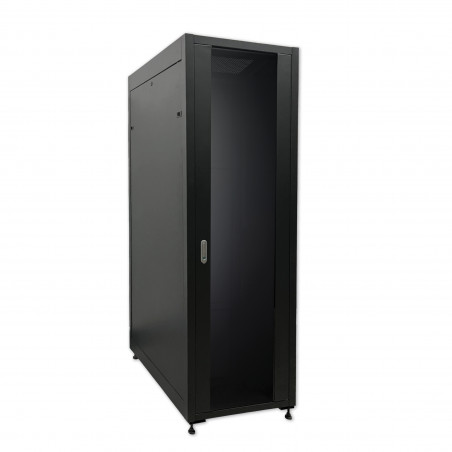 Baie réseau/serveur - Armoire 19'' 42U, L. 600 P. 1000 - Noir
