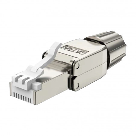 Connecteur CAT 6A FTP sans outil avec protection plastique