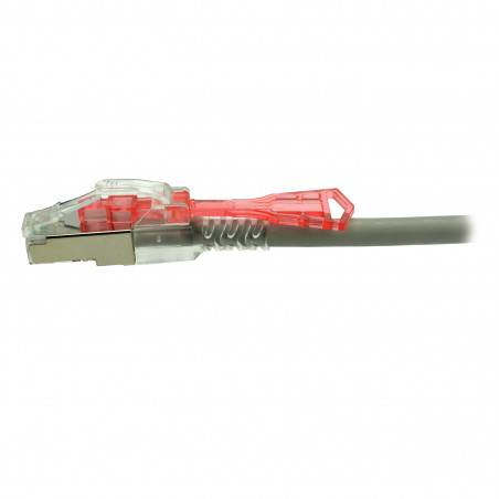Verrou Rj45 Câble réseau RJ45 100% cuivre CAT 6A S/FTP LSZH à verrou Couleur Gris ...