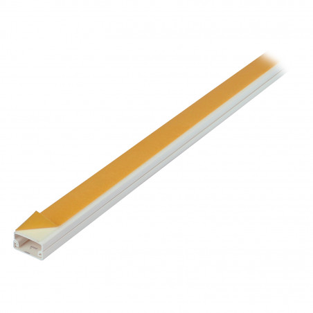 Goulotte de câbles en PVC 20 x 10 mm avec adhésif - 2m