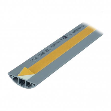 Goulotte de sol en PVC 50 x 14 mm avec adhésif - 2m