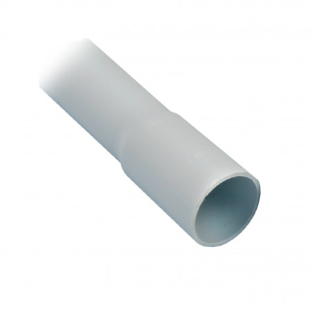 Conduit rigide tulipé en PVC Gris Ø 20 320N - 3m