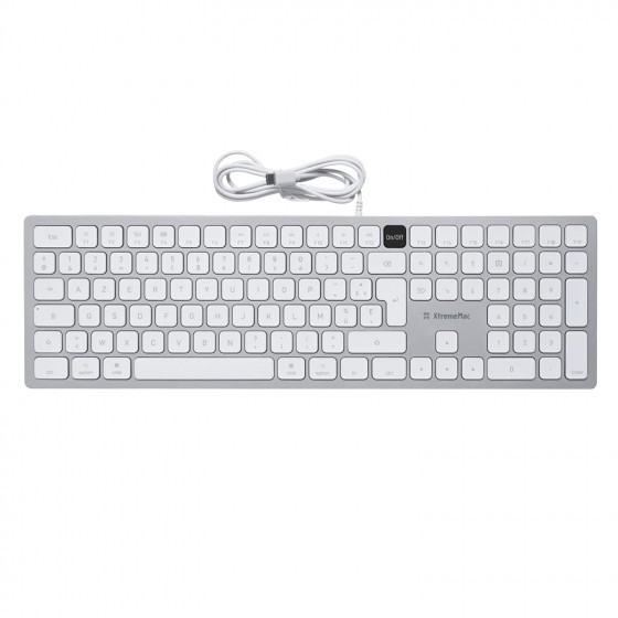 XtremeMac-Clavier filaire pour Mac avec bouton ON/OFF
