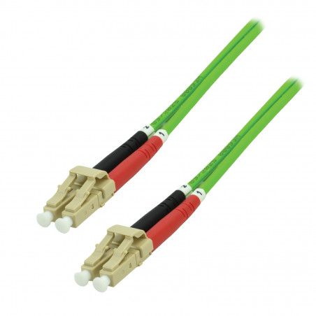 Jarretière optique OM5 duplex multimode 50/125 - LC / LC