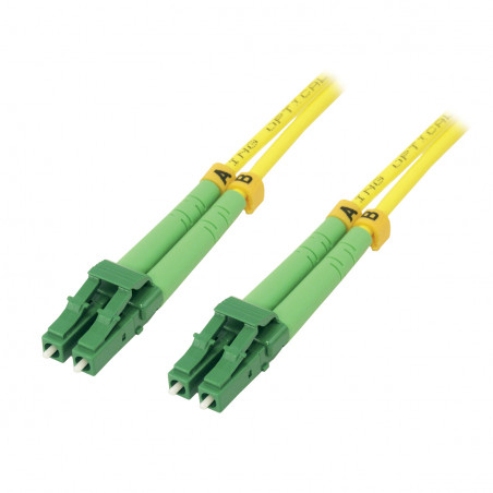 Jarretière optique OS2 duplex monomode 9/125 - LCAPC / LCAPC