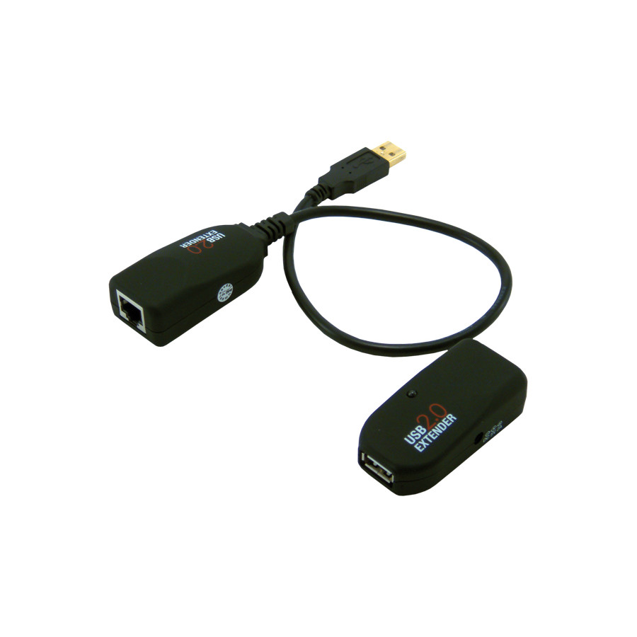 ADAPTATEUR EXTENDER 45M RJ45 USB MÂLE/FEMELLE