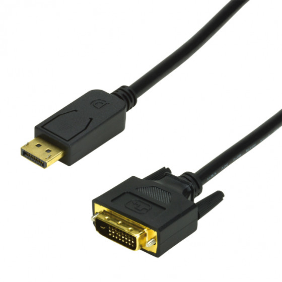 Câble DisplayPort mâle / DVI-D mâle