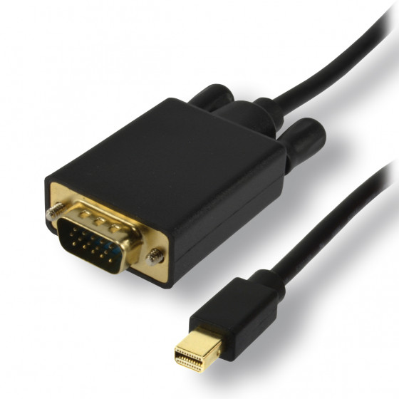 Câble actif Mini DisplayPort mâle vers VGA mâle - 1.5m