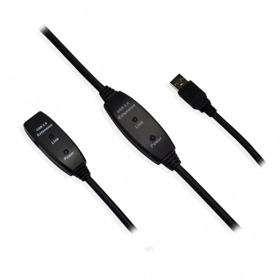 Câble d'extension USB 2.0 actif de 20m / Rallonge / Répéteur