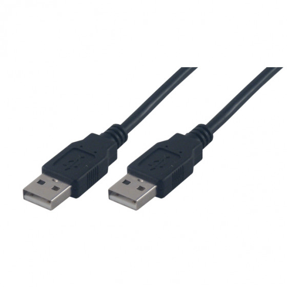 Câble USB 2.0 type A / A mâle - Noir