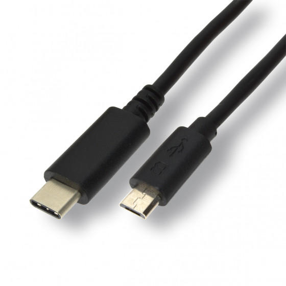 Câble USB 2.0 type C mâle / Micro B USB 2.0 mâle - 1m