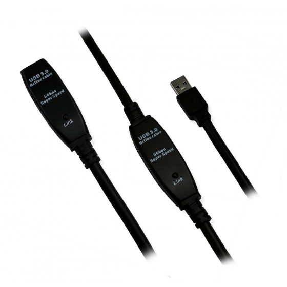 Câble d'extension USB 3.0 actif de 25m / Rallonge / Répéteur