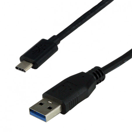 Câble USB 3.1 type C mâle / USB 3.0 type A mâle - 1m