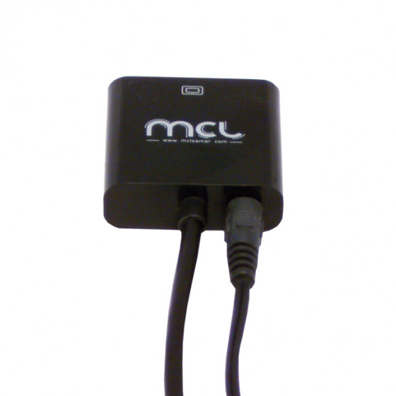 Convertisseur en câble HDMI vers VGA avec audio mâle - bulk
