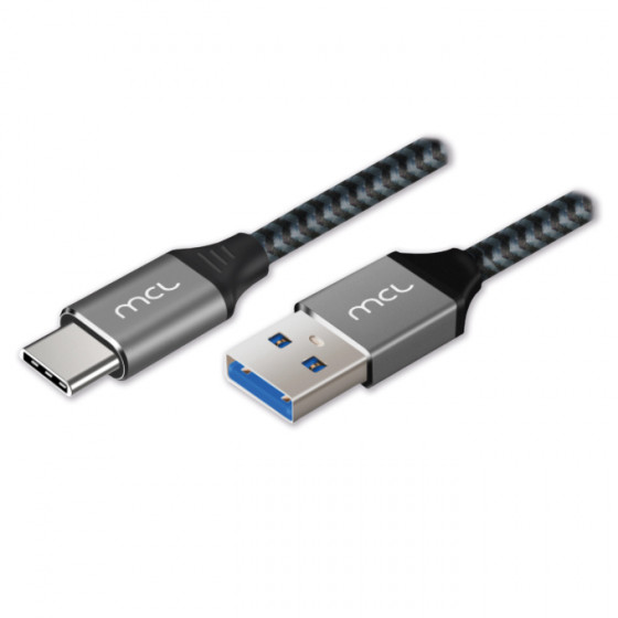 Câble Type C mâle / Type A USB 3.0 mâle tressé 5Gb 60W 3A - 2m